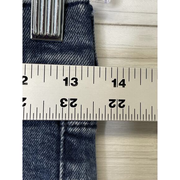 Express Jeans Womens 00 Blue Mom Jean Super High Rise Stretch Denim Skinny Pants - Picture 6 of 16